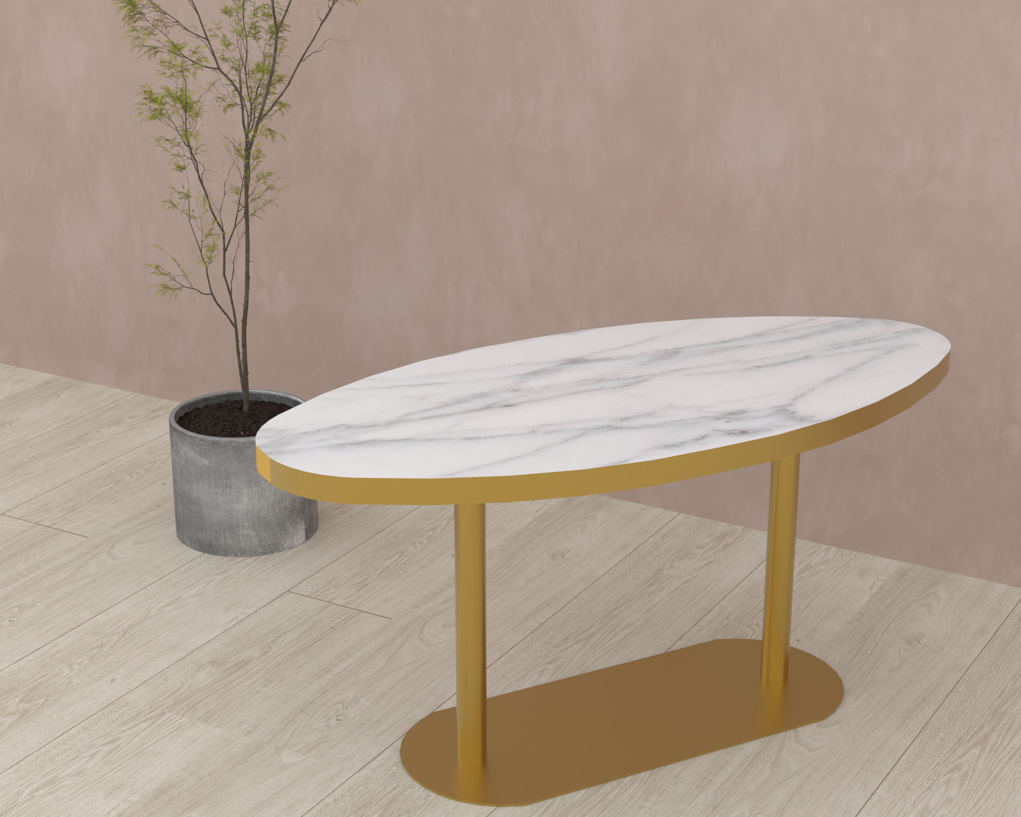 MARBELLA OVAL DINING TABLE - S