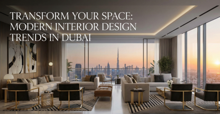 Transform Your Space: Modern Interior Design Trends in Dubai