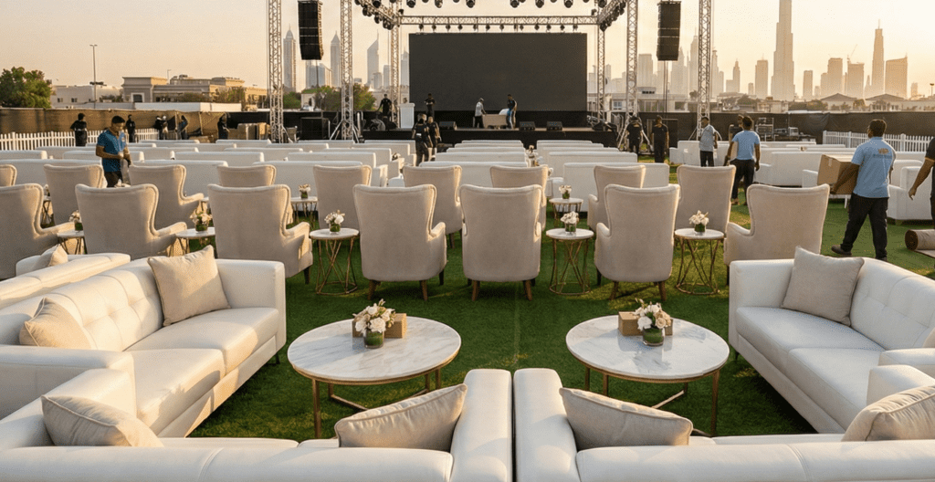 Table and Chair Rentals in Dubai